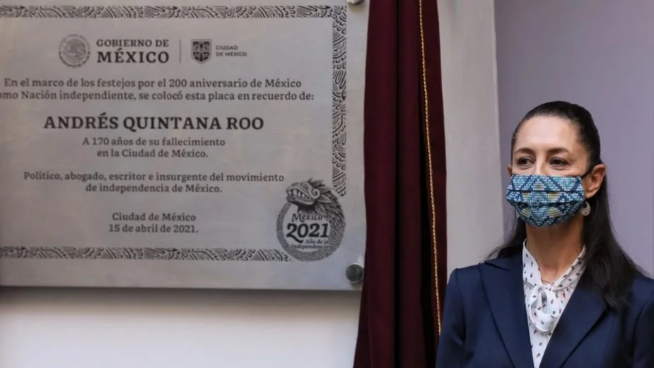 Encabeza celebración del aniversario luctuoso de Andrés Quintana Roo