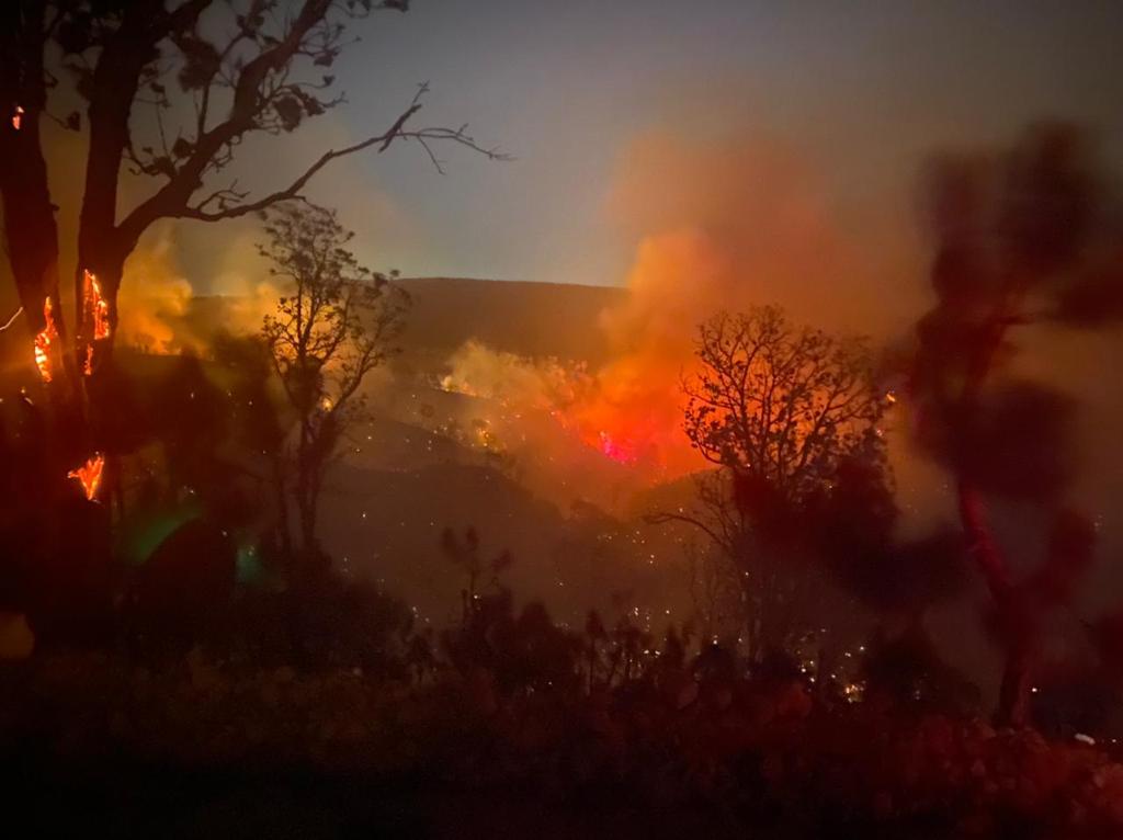 Suman 36 horas del incendio registrado en el bosque de la primavera en Zapopan Jalisco.