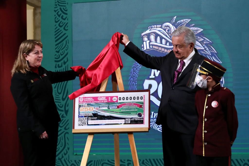 Confirman nuevo sorteo de Lotería Nacional; rifarán palco en el Azteca