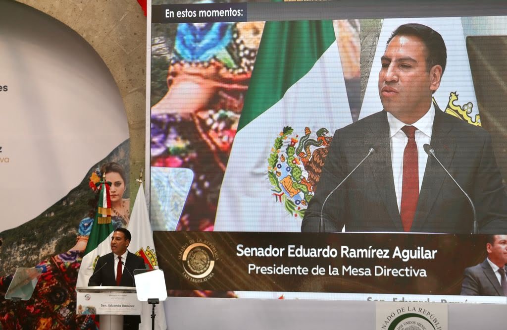 Presenta Eduardo Ramírez informe de labores en la presidencia del Senado