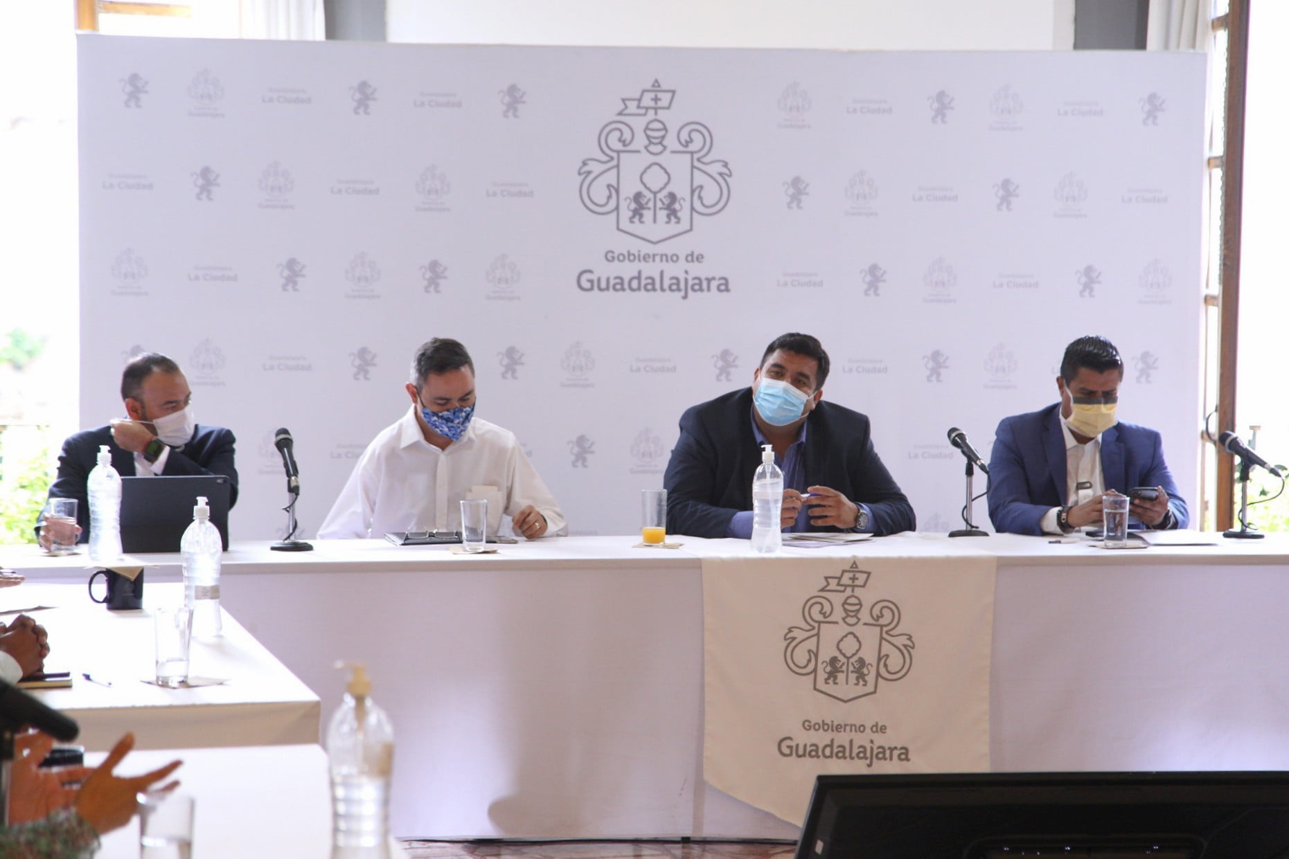 Guadalajara refuerza medidas sanitarias en Centro Histórico