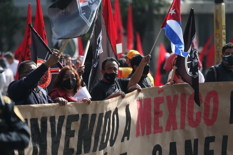 Respaldan activistas mexicanos de izquierda al presidente Díaz-Canel