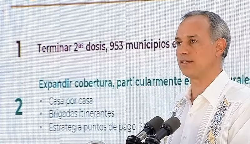 Celebra López-Gatell “meta cumplida” en materia de vacunación contra Covid-19