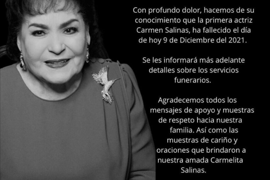 Muere Carmen Salinas