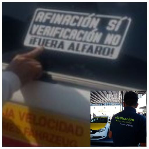 Viene tercera pega de calcas en contra de la Verificación Vehicular Jalisco
