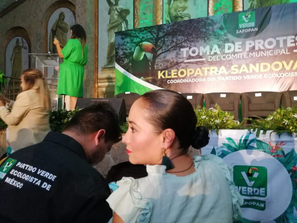 Protesta Kleopatra Sandoval Díaz como coordinadora del Partido Verde Zapopan