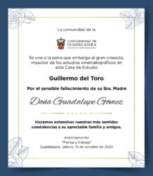 Fallece Guadalupe Gómez, actriz y madre de Guillermo del Toro