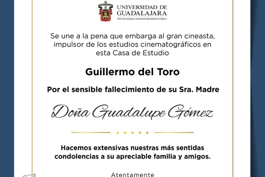 Fallece Guadalupe Gómez, actriz y madre de Guillermo del Toro