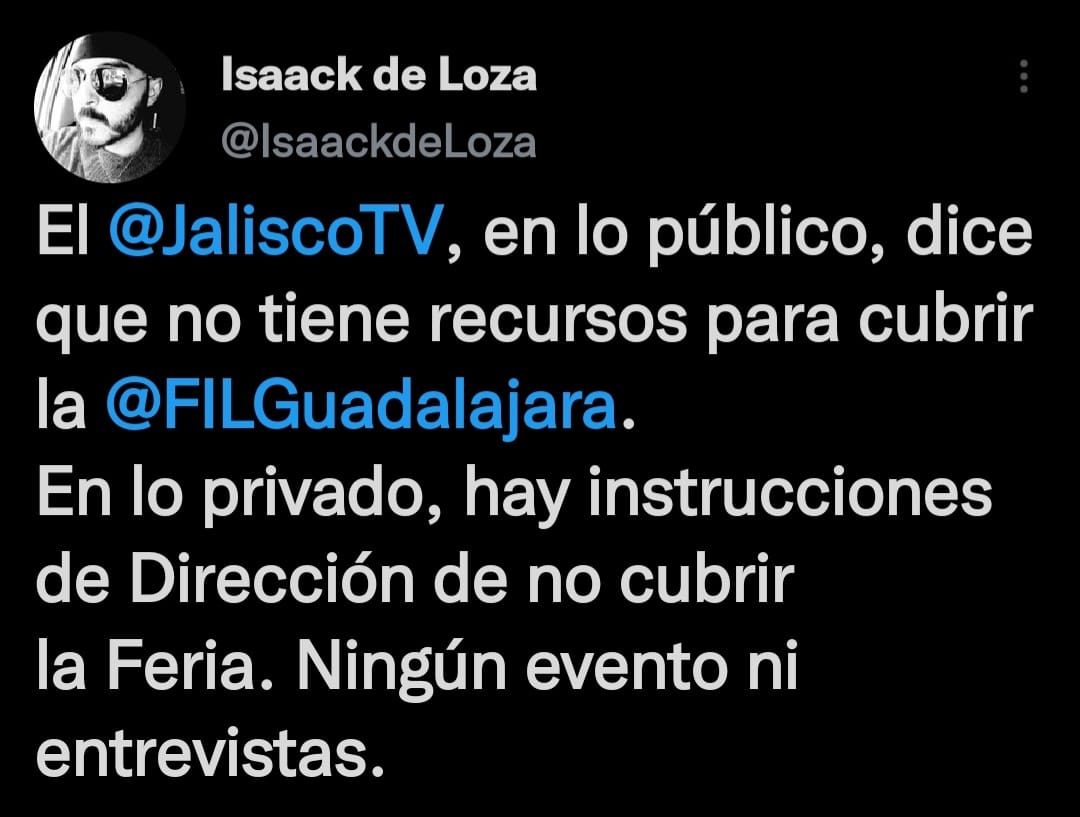 Gobierno de Jalisco boicotea a la FILGuadalajara