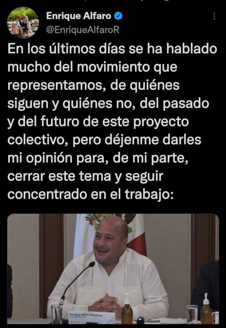 La reflexión de Alfaro: “Yo me la juego”, defendió a MC en medio de polémicas internas