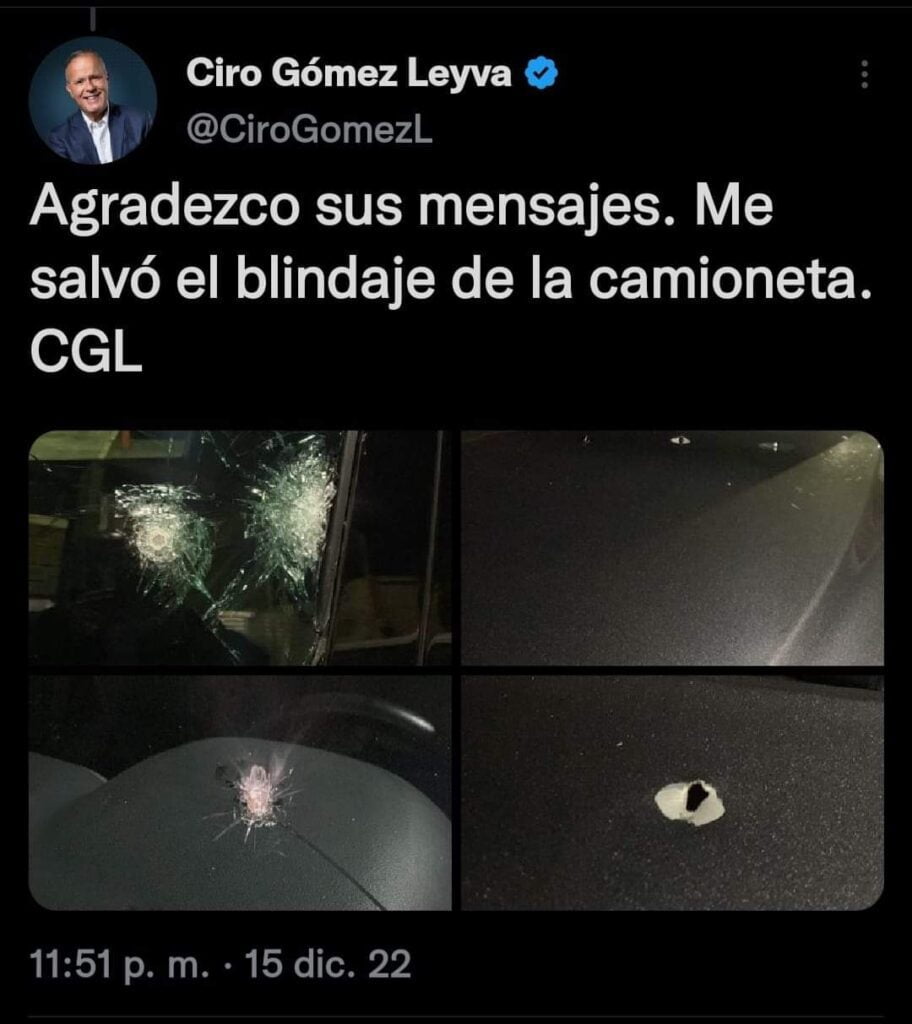 Atentan contra la vida del periodista Ciro Gómez Leyva