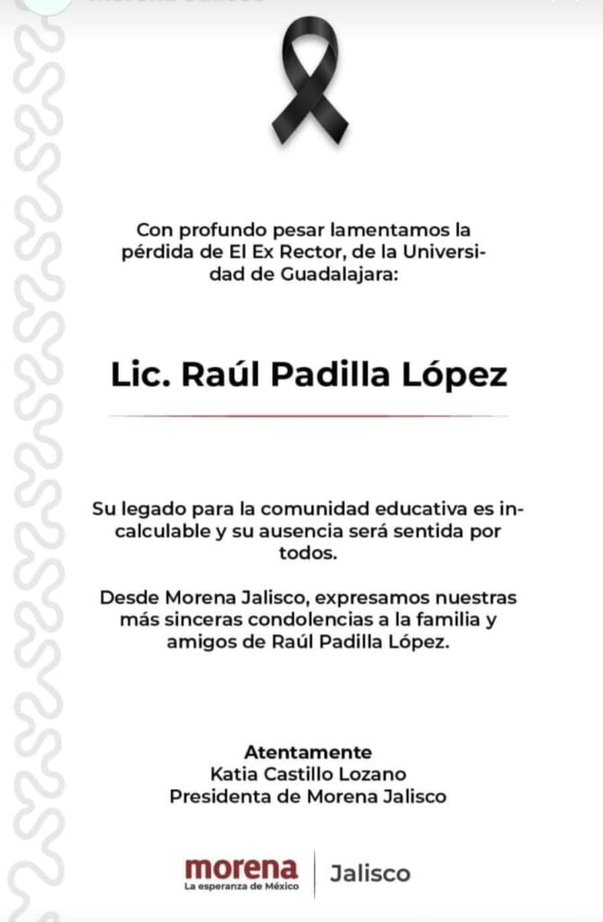 Confirma Fiscalía de Jalisco suicidio de exrector de la UdeG Raúl Padilla López