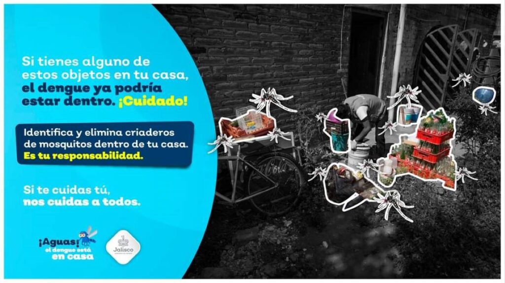 Salud Jalisco advierte sobre aumento de casos de dengue esta temporada de lluvias 