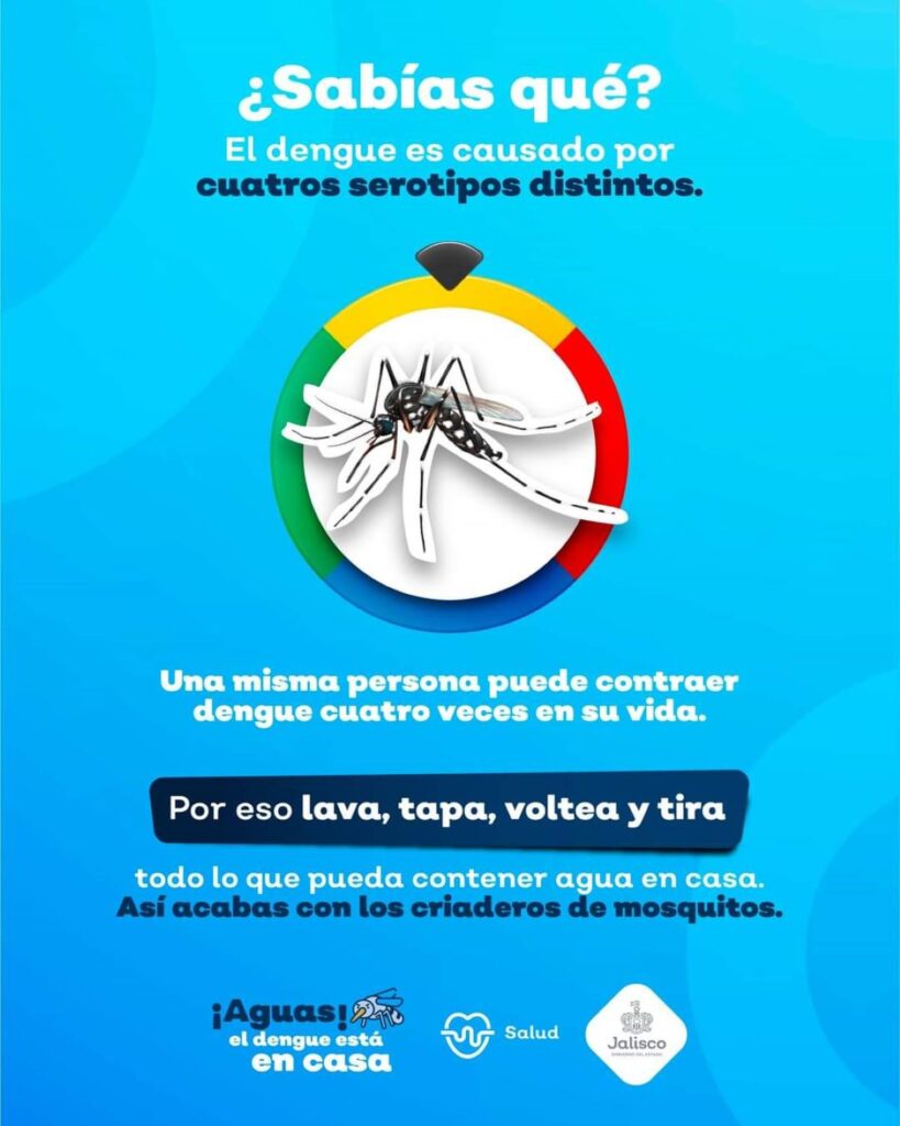 Salud Jalisco advierte sobre aumento de casos de dengue esta temporada de lluvias 