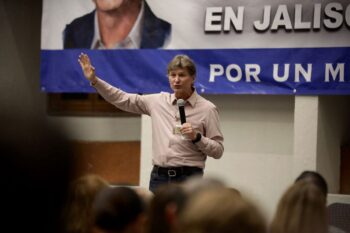 Enrique de la Madrid en Jalisco, su lema "para un mejor México posible"