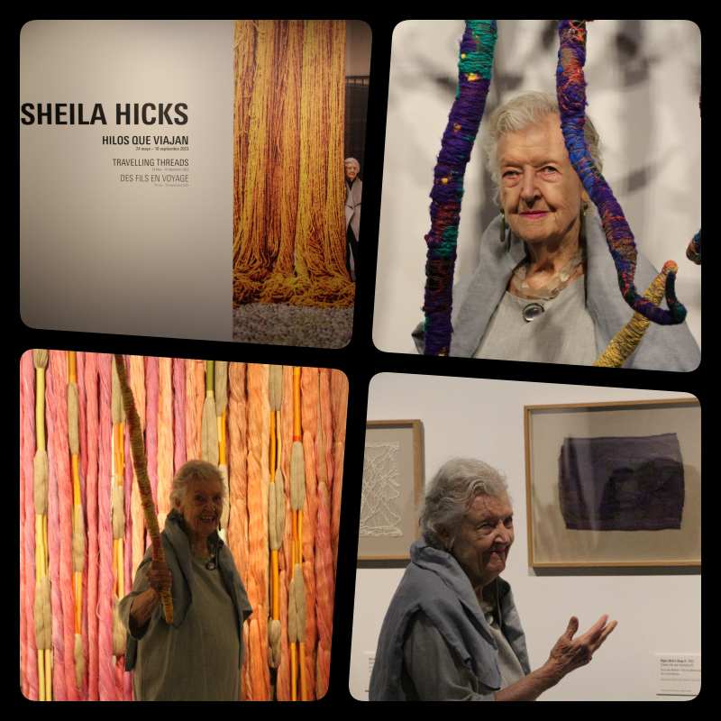 Sheila Hicks presenta en  Málaga. Un tiempo propio. Librarse de las ataduras de lo cotidiano 