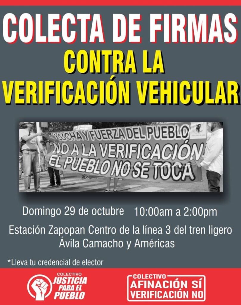 Verificación vehicular Jalisco 2023, con firmas buscan tumbar los verificentros 