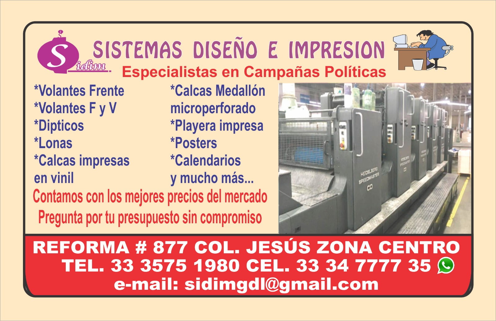 Comercial imprenta