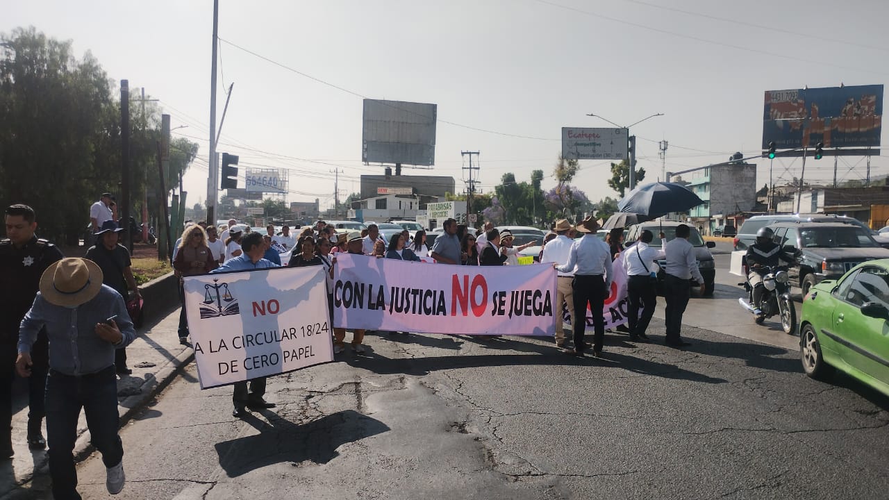 Protesta de abogados independientes por políticas del poder judicial