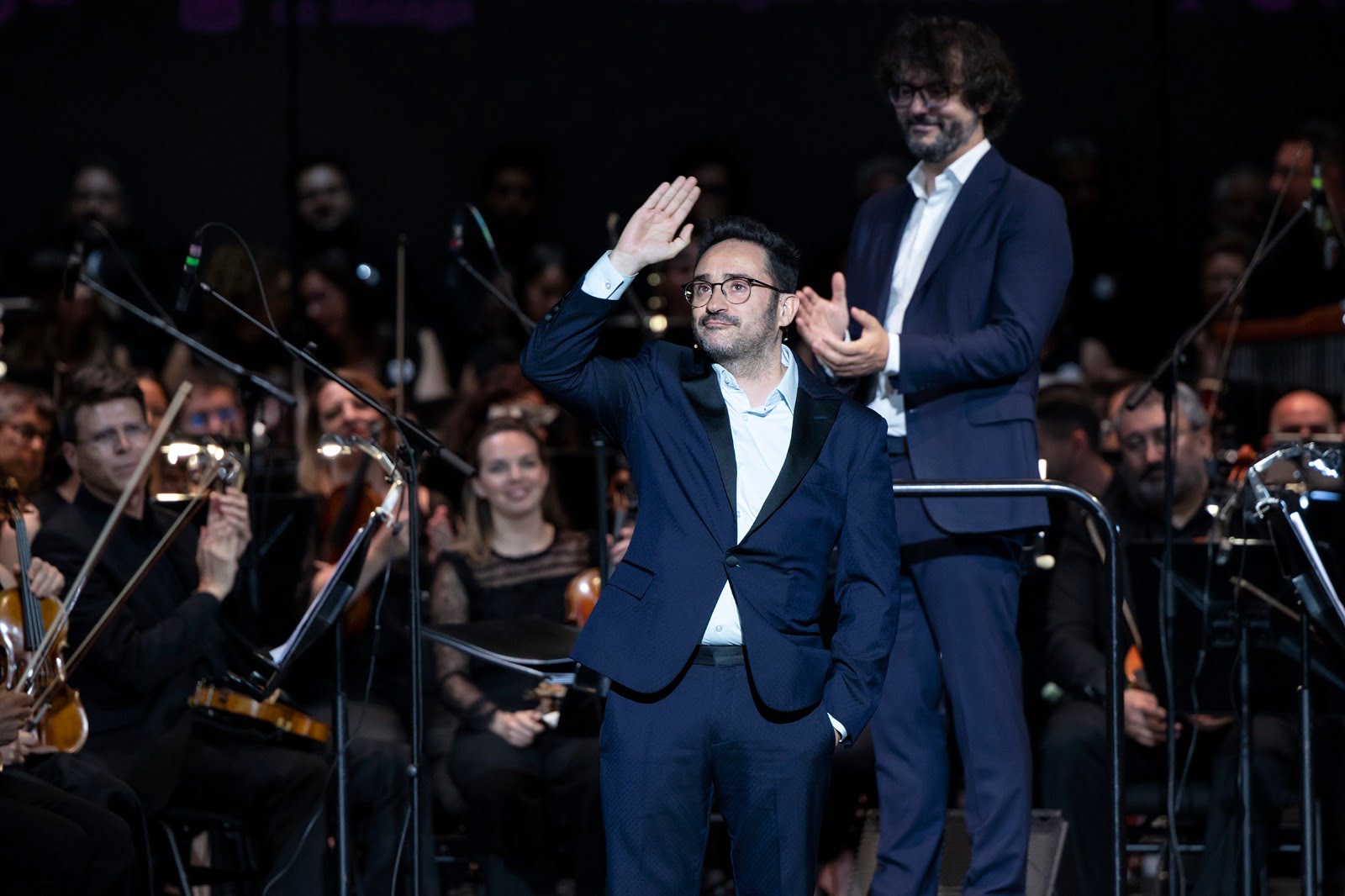 Juan Antonio Bayona disfrutó  junto con su familia el concierto Universo Bayona