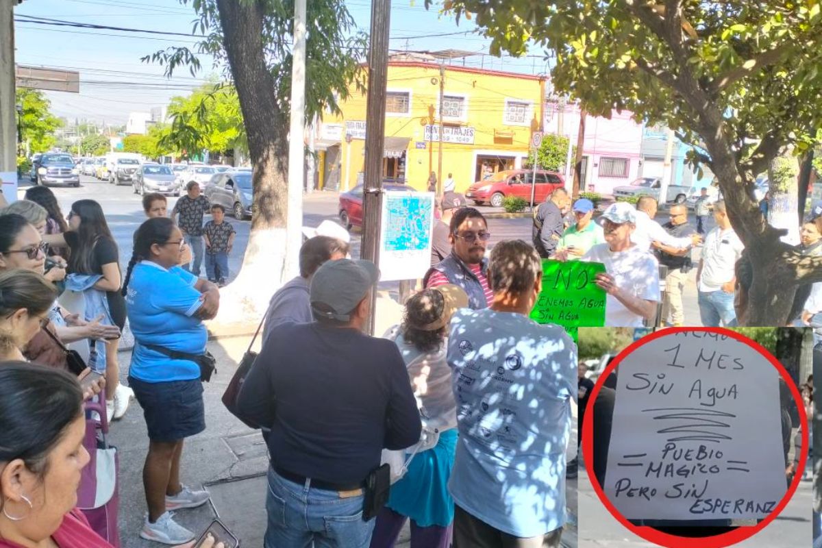 Vecinos de Tlaquepaque protestan contra el siapa por falta de agua