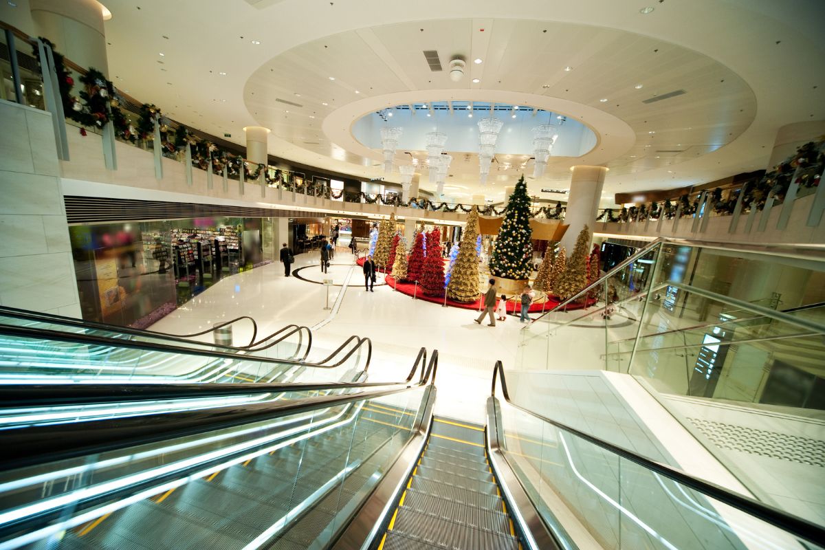 navidad en centros comerciales