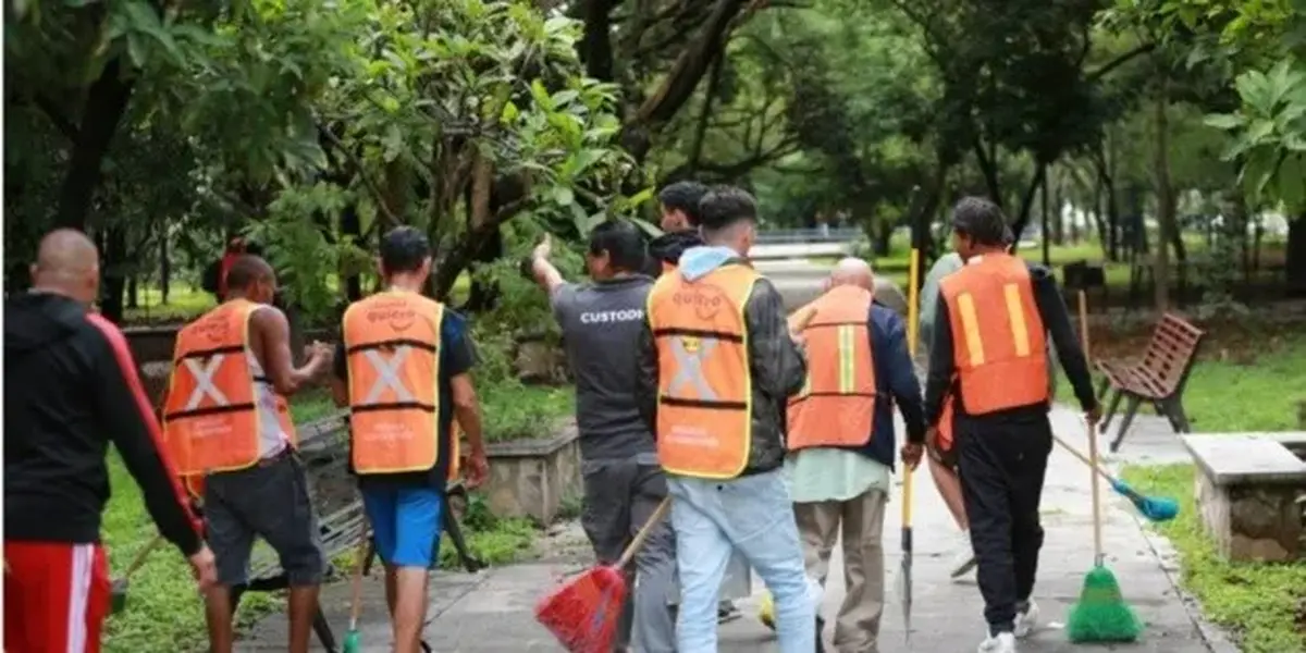 Trabajo comunitario en Guadalajara: Sancionados rehabilitan el Parque de Las Estrellas
