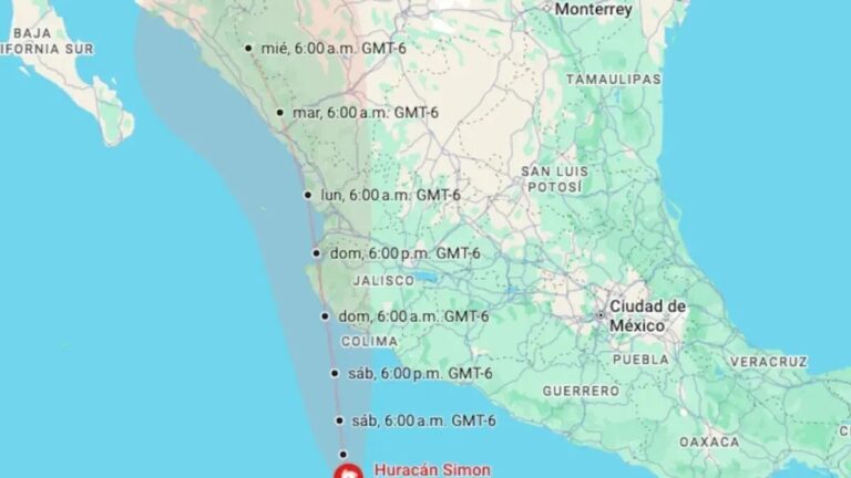 Alerta en Guadalajara por huracán Simon: Lluvias torrenciales y vientos fuertes este sábado